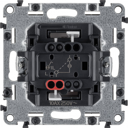 Legrand Valena LIFE DIY Бел Выключатель 1-клавишный с подсветкой 10А 250В