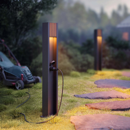 Arlight Светильник LGD-SEKVOYA-BOLL-SOCKET-H900-11W Warm3000 (BK, 120 deg, 230V) (IP54 Металл, 3 года)