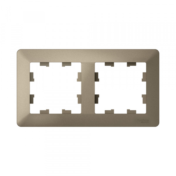 Systeme Electric AtlasDesign Air Шампань/дымчатый черный Рамка 2-ая