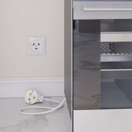 Силовая розетка с вилкой 32А 250В (белый) W1189201