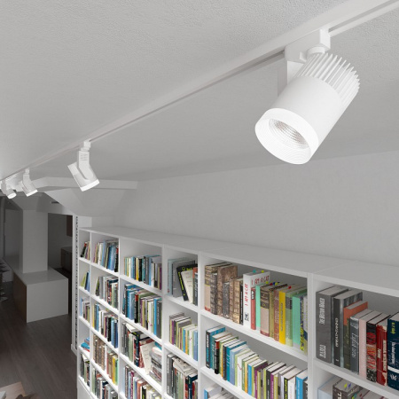 Трековый светодиодный светильник для трехфазного шинопровода Accord Белый 30W 4200K LTB43 Elektrostandard Accord a044428