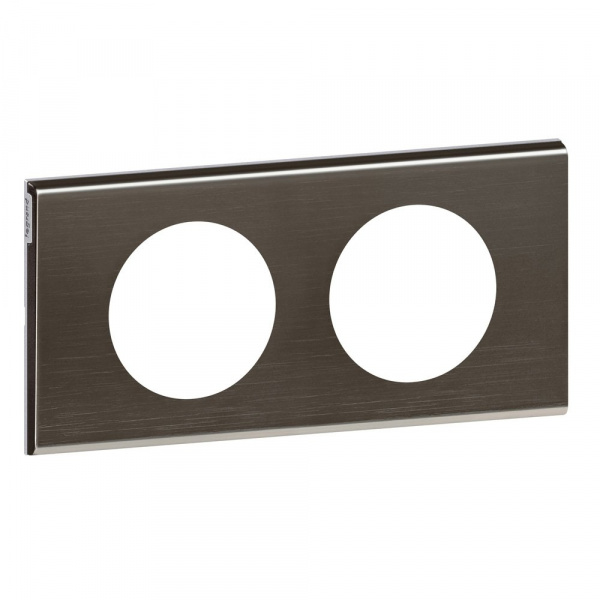 Legrand Celiane2 Черный никель Рамка 2-я (2+2 мод)