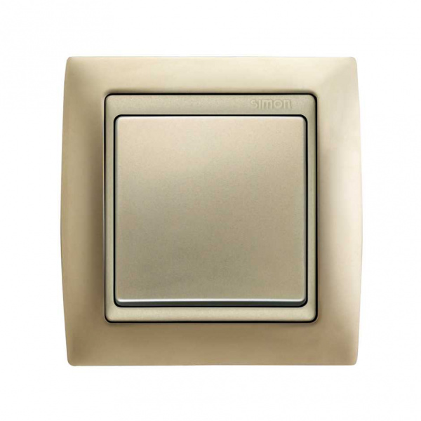 Simon 82 Шампань/Металлик Рамка 3-ая