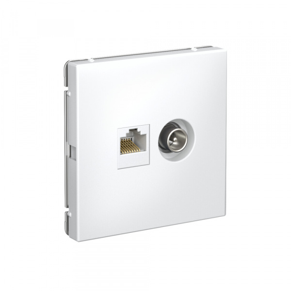 Systeme Electric ArtGallery Белый Розетка двойная ТВ + компьютерная RJ45, кат. 5Е