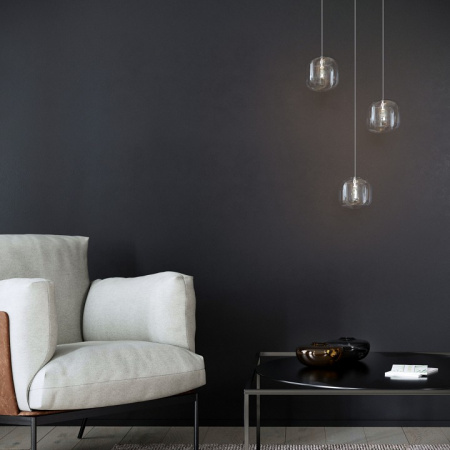 Подвесной светильник со стеклянным плафоном 50128/1 хром Eurosvet Jar