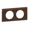 Legrand Celiane Коричневая текстурная кожа Рамка 2-ая