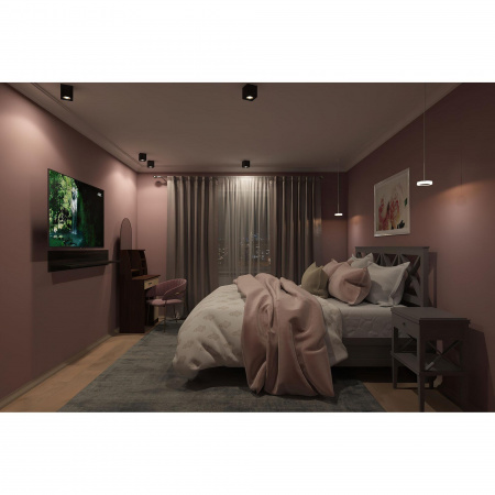 DK2003-BK Светильник накладной IP 20, 50 Вт, GU10, черный, алюминий