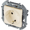 Legrand INSPIRIA Слоновая кость Розетка 2К+З со шторками - немецкий стандарт - 16 А - 250 В