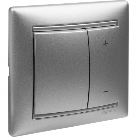 Legrand Valena Алюминий Светорегулятор нажимной 40-600W для л/н и обмоточных т-ров