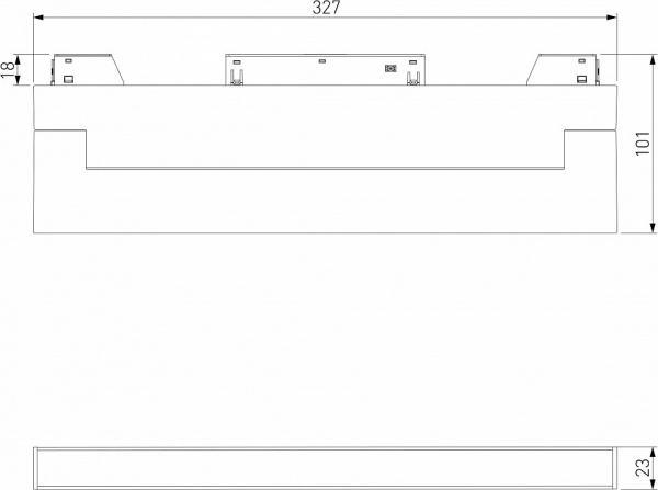Slim Magnetic Трековый светильник 18W 4200K Kos (чёрный) 85086/01 Elektrostandard Slim Magnetic a063560