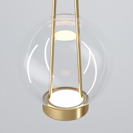 Подвесной светодиодный светильник со стеклянным плафоном 50267/1 LED латунь Eurosvet Frasco