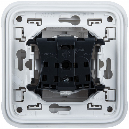 Legrand Plexo Arctic Антибактериальный Розетка с/з с крышкой в сборе
