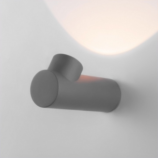 Уличный настенный светодиодный светильник Ray LED IP54 35134/W серый Elektrostandard Ray a056371