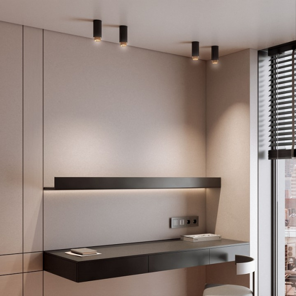 Светильник накладной Nubis GU10 чёрный/золото 25012/01 Elektrostandard Nubis a064788 Светильник накладной Nubis GU10 чёрный/золото 25012/01 Elektrostandard Nubis a064788