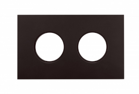 BIRONI Шедель Бриз Коричневый матовый Рамка 2-ая (скрытый монтаж)