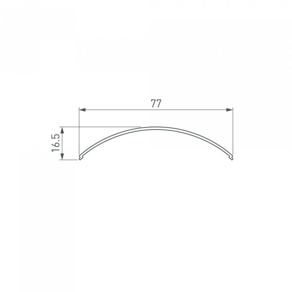 Arlight Экран KANT-H55 ROUND OPAL (Пластик)