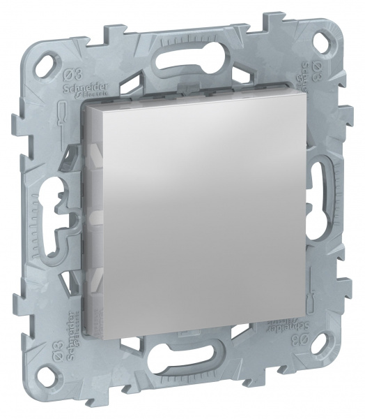 SE Unica New Алюминий Заглушка 45х45