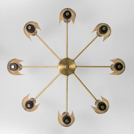 Люстра в стиле лофт 70139/8 латунь Eurosvet Grino