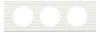 Legrand Celiane2 Corian Белый Рельеф Рамка 3-ая (2+2+2 мод)