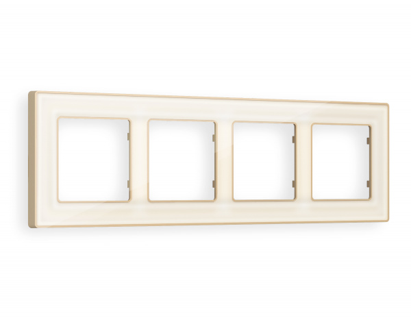 Рамка ALFA Arctic (Бежевый Стекло органическое/Шампань) 4-ая AF580344