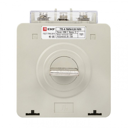 EKF PROxima Трансформатор тока ТТЕ-A-750/5А с клеммой напряжения класс точности 0,5S