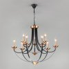 Подвесная люстра в стиле лофт 60098/9 черный Eurosvet Lazzaro