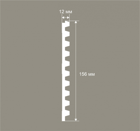 Панель RP022, 156х12, 2800мм, Экополимер/12