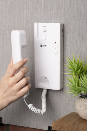 Аудиодомофон (аудиотрубка) IPA-01 бел. 2пр. IP20 EKF