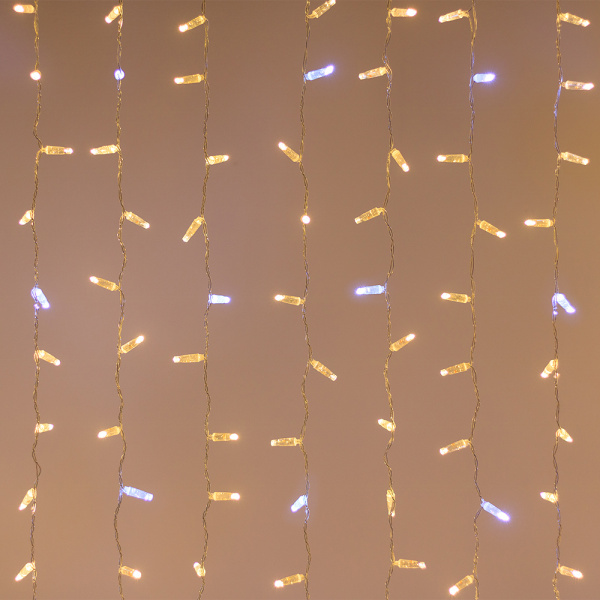 Arlight Светодиодная гирлянда ARD-CURTAIN-CLASSIC-2000x3000-CLEAR-760LED-BLINK Warm-White (230V, 60W) (Ardecoled, IP65)