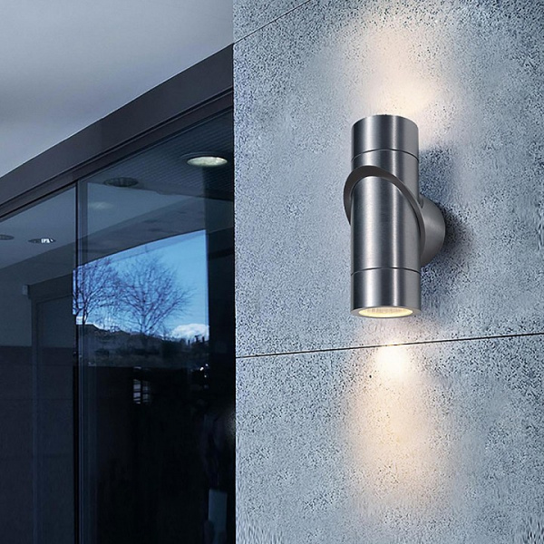 Vortex хром уличный настенный светодиодный светильник 1553 TECHNO LED Elektrostandard Vortex a038418