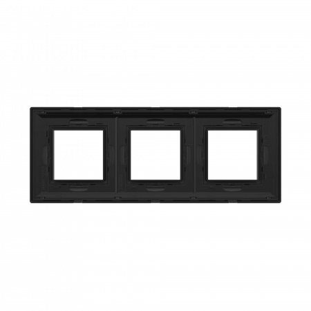 DKC Avanti Черный Металл Рамка 6 модулей