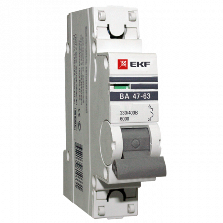 EKF PROxima ВА 47-63 Автоматический выключатель  (D) 1P 50А 4,5kA