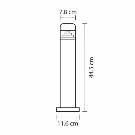 Уличный светодиодный светильник Lightstar Raggio 376907