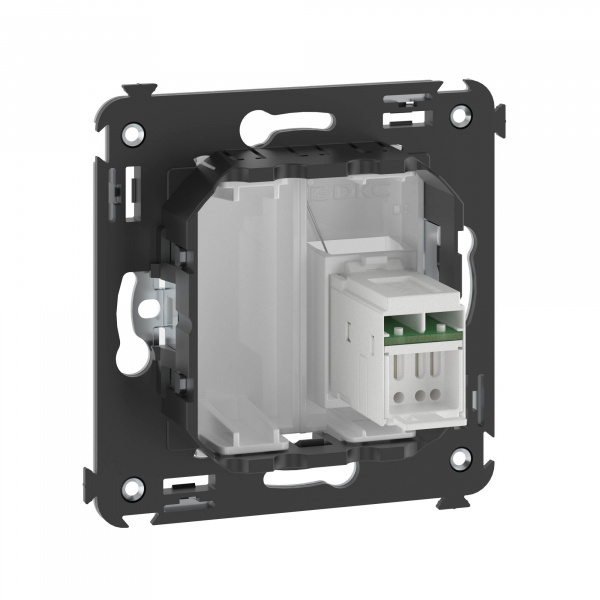 DKC Avanti Белое облако Компьютерная розетка RJ-45 в стену, кат.6 одинарная