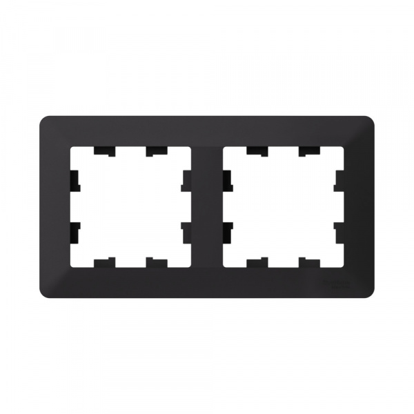 Systeme Electric AtlasDesign Air Карбон/дымчатый черный Рамка 2-ая