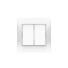 Systeme Electric Glossa Белый Выключатель 2-клавишный, сх.5, 10АХ, в сборе, быстрозажим. клем.