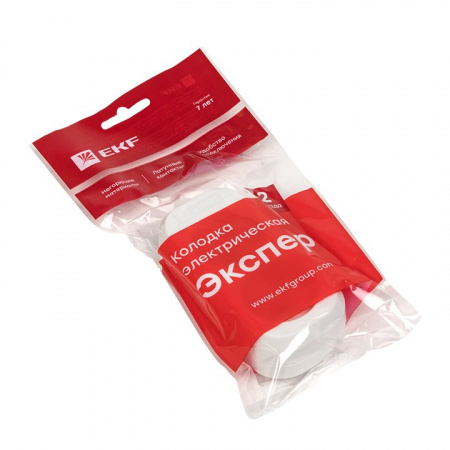 EKF PROxima Колодка 2 гн. 10А 2,2кВт б/з Эксперт