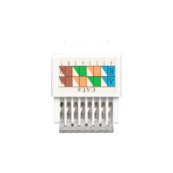 Donel Модуль Keystone RJ45, cat. 6, UTP, 90 град., белый, DECKU690DW