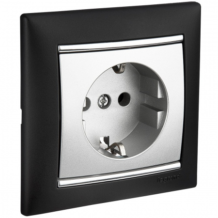 Legrand Valena Алюминий Розетка 1-ая с/з