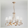 Классическая люстра с абажурами 60063/6 золото Eurosvet Adelia Классическая люстра с абажурами 60063/6 золото Eurosvet Adelia