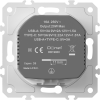 Donel Механизм розетки Schuko 16А 250 В~ с зарядным устройством USB A+C, 5V/3A, мощность 20W, на винтах, DB19900