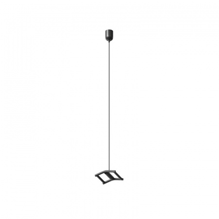 TR5517-BK Подвесное крепление гибкого трека-ремня Belty, серия Base, H200-1200мм, IP20, черный, пластик