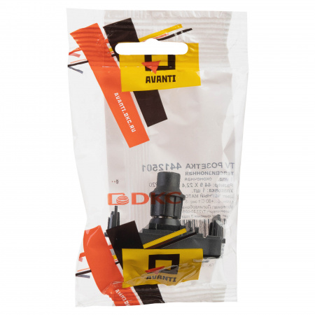 DKC Avanti Черный матовый Розетка TV одиночная 1 модуль