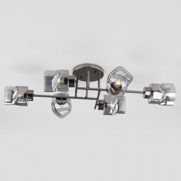 Потолочная люстра 30165/6 черный жемчуг Eurosvet Hilari