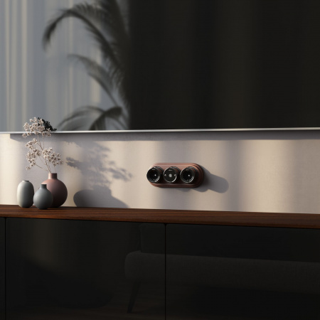 ТВ розетка черный ретро WL18-02-05