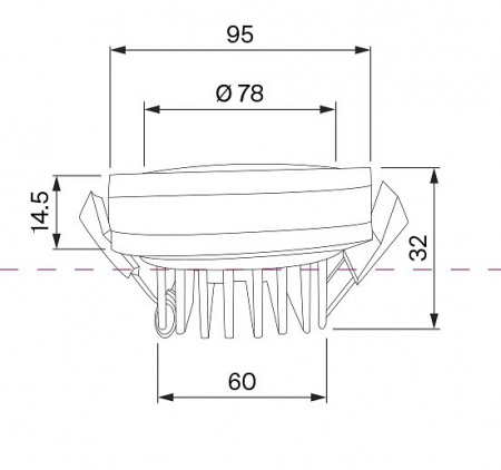 Встраиваемый светильник DL2001-L12W4K Maytoni Phanton