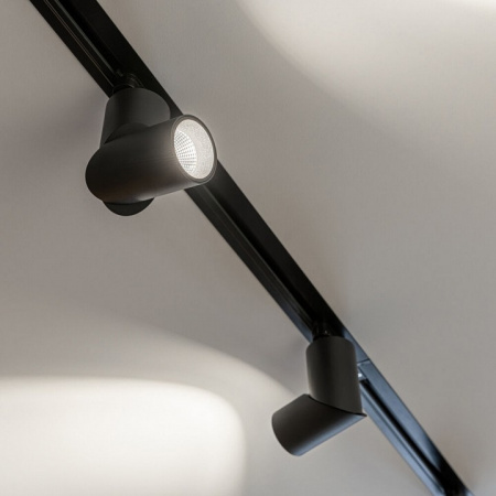 Встраиваемый однофазный шинопровод 1 метр черный (с вводом питания и заглушкой) 85082/00 Elektrostandard Track Rail BK Recessed a057091