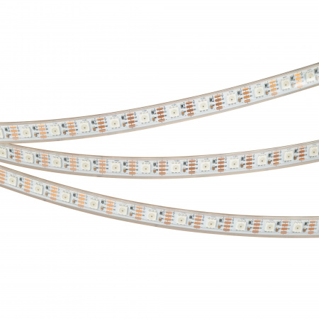 Лента герметичная SPI-P-B60-12mm 12V RGB-PX1-BPT (8 W/m, IP66, 5060, 5m) (Arlight, бегущий огонь)