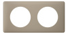 Legrand Celiane2 Перкаль Грэй Рамка 2-я (2+2 мод)