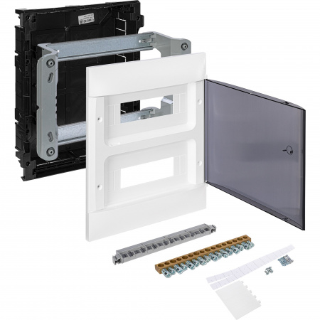 Legrand Practibox S Пластиковый щиток Встраиваемый 2X12 Дымчатая дверь